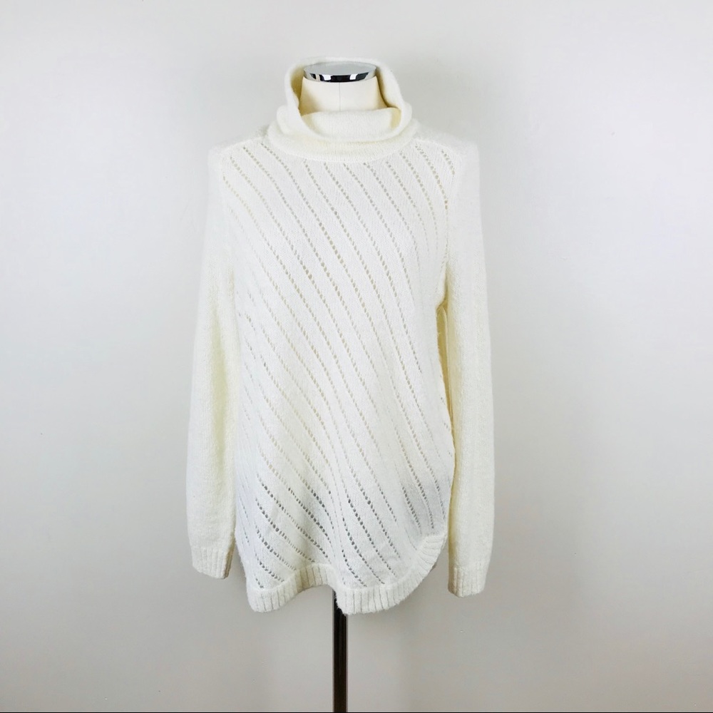 Lou & Grey | Wool/Alpaca Tunic Turtleneck Sweater